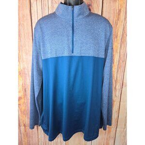 Under Armour Mens Loose Fit 1/2 Zip Pullover XXL Blue  Activewear